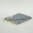 thumbnail image 5 of Rizzy Home  Chevron Hand Loomed Woven Throw Navy/ Natural, 5 of 5