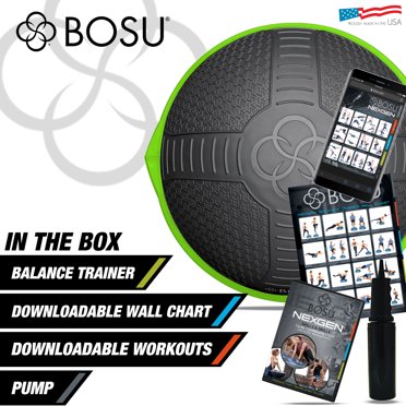 BOSU NexGen Home Fitness Balance Trainer – Black – Open Box, Excellent Condition