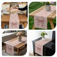 thumbnail image 6 of Vintage Pink Bow Table Runner Farmhouse Roses Floral Stripes Tablerunners 13 x 60 Inch, Table Decorations Tabletop Scarf for Summer Gathering Holiday Farmhouse Kitchen Dining Decor, 6 of 7