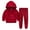 Red, variant on Boys and Girls Spring and Fall Models Sports and Leisure Bear Ears Hooded Sweater Two Piece Suit Suit Pullover and Pants Outfits Set(Red,4-5 Years)