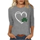 thumbnail image 3 of TaTaai Womens Saint Patricks Day Tshirt Celtic Knot Print Short Sleeve Relaxed Fit Round Neck Casual Top Lightweight Soft Cotton Gift, 3 of 7