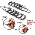 thumbnail image 3 of Shower Curtain Hooks Rings, Rustproof Metal Shower Curtain Rings for Bathroom Shower Rods Curtains - Set of 12, Matte Black, 3 of 4