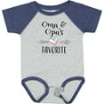 thumbnail image 3 of Inktastic Oma and Opa's Favorite Heart Grandchild Boys or Girls Baby Bodysuit, 3 of 5