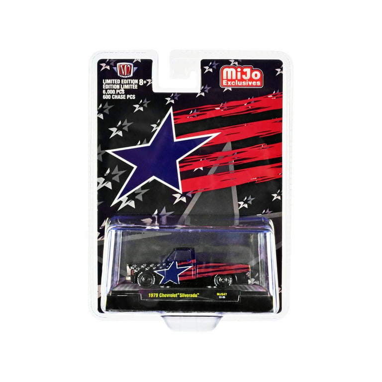 M2 Machines 1979 Chevy Silverado Pickup Diecast Model, Black