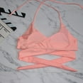 thumbnail image 4 of Women Halter Bikini High Waisted Swimsuits Cross Wrap Two Piece Strappy Bathing Suits, 4 of 6