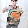 thumbnail image 6 of FORMRS Unisex School Backpack 17" Student Travel Bag with Laptop Compartment, Retro UFO, 6 of 7