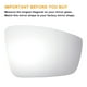 thumbnail image 3 of Reemplazo de vidrio del espejo retrovisor del lado del pasajero derecho, vidrio calefaccionado, vidrio blanco, adecuado para Seat MII y SKODA, 3 of 6