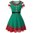 thumbnail image 5 of Vestido de Navidad europeo y americano para niños, estampado de dibujos animados, Princesa, Serie de Navidad, nuevo, 5 of 5