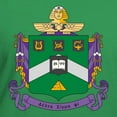 thumbnail image 3 of CafePress - Delta Sigma Phi Coat Of Arms T Shirt - Women's V-Neck Dark T-Shirt, 3 of 4