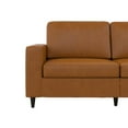 DHP Cooper 3 Seat Sofa, Living Room Furniture, Camel Faux Leather