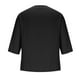 thumbnail image 5 of Blusas y camisas de manga corta y cuello redondo para hombre, blusas casuales de moda para hombre, de color liso, con botones, cuello redondo y manga tres cuartos., 5 of 8