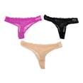 thumbnail image 1 of Tangas Secret Treasure para Dama Encaje Varios Colores 3 Piezas Talla CH, 1 of 4