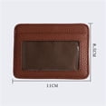 thumbnail image 2 of Candy Color Business ID Card PU Leather Bank card Men Short Wallet Slim Billfold Short Purse Multi Slot Card Holder RED, 2 of 8
