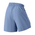 thumbnail image 5 of HKYNLAG Mens Running Shorts Quick Dry Workout Shorts Casual Drawstring Elastic Athletic Gym Shorts with Pockets Light Blue M, 5 of 7