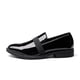 thumbnail image 2 of Mocasines de vestir para hombre Bruno Marc en charol sin cordones, 2 of 6