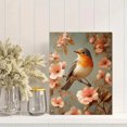 thumbnail image 2 of Qisvanset Framed Canvas Wall Art 12x16 Inch Robin Bird Floral Garden Vibrant Nature Wall Art, 2 of 5
