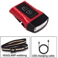thumbnail image 2 of Cap Hat Light Rotatable Headlamp USB Rechargeable Clip-on Hat Light Hands Free for Camping Riding, 2 of 8