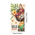 thumbnail image 2 of Tropical Design Summer Banner Floral Elements Beach Animal Decor for Summer Party Outdoor Event Holiday Decoration, 2 of 7