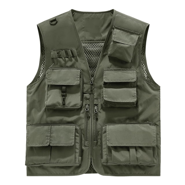 Gilet Utilitaire pour Femmes, Gilet Léger pour l'Extérieur, Gilet de Photographie Multi-Poches, Haut Matelassé Décontracté à Col en V, Pièce Confortable pour la Randonnée, Usage Quotidien