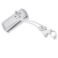 thumbnail image 5 of 2 Aluminum Bike Handlebar Mirrors Swivel Mirrors Retro Reflectors Accessories (One Side, Silver), 5 of 5