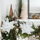 thumbnail image 5 of Flor de Navidad simulada decoración festiva | Tela duradera colorida para árbol, bodas y eventos | 37x37cm, 5 of 6