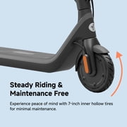 Segway DLX 2 Kids Electric Kick Scooter, 12.4 mph Max Speed, 9.3 miles Max Range, Ages 6 years and up, Black, UL-2272 Certified