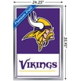 thumbnail image 3 of NFL Minnesota Vikings - Logo 21 Wall Poster, 22.375" x 34", Framed, 3 of 3