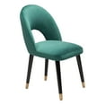 thumbnail image 2 of Zuo Modern Miami Dining Chairs, Green/Black, Set Of 2 Chairs, 2 of 8