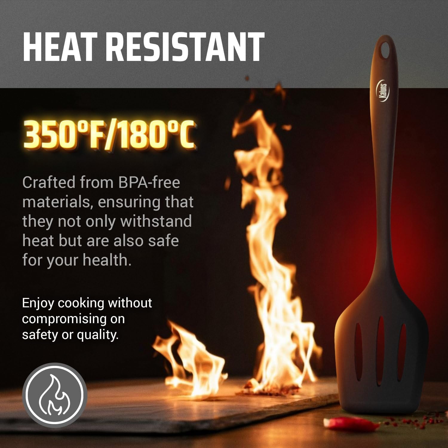 Kaluns Silicone Cooking Utensils Set 24 Pcs - Premium Heat Resistant Cooking Set & Kitchen Essentials - Non-Stick Kitchenware with Stainless Steel Handles