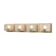 thumbnail image 1 of Ridgecrest 4 Light Vanity In Satin Brass With Frosted Cast Glass, 1 of 4