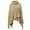Khaki, variant on Women's Turtleneck Cape Poncho Knitted Shawl Tassel Fringed Pullover Poncho Sweater Cape Shawl Wrap for Women