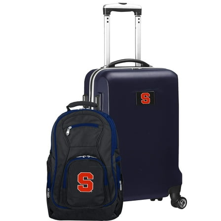 Syracuse Orange Deluxe 2-Piece Backpack and Carry-On Set - Navy