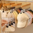 thumbnail image 3 of Pure Wood Rotating Closet Organizer - Vertical Space Saver & Wrinkle-Free Storage Solution, 2026 Upgraded Closet Organizer with 12 Clips, Legging Hangers for Closet Organizer, Storage, 3 of 9