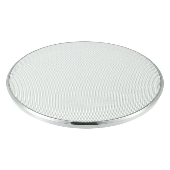 Unique Bargains 1 Pcs 6" Car Speaker Grills Cover Mesh Audio Subwoofer Protector Plating Silver Tone White