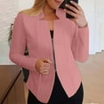 thumbnail image 2 of Lisingtool Womens Tops Spring Jackets for Women 2024 Cardigan for Women Spring Cardigans for Women 2024 Windbreaker Woman Jackets Solid Elegant Work office Outerwear Women's Clothing Vegan Hot Pink, 2 of 6