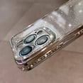 thumbnail image 3 of Compatible with iPhone Case,Glitter Diamond Electro Plated Bumper Clear Camera Lens Protection Soft Shockproof Cover Phone Case (Black,iPhone 15 Pro Max), 3 of 6