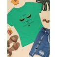 thumbnail image 3 of Lashes Long Standards High T-Shirt Women -Image by Shutterstock, Female 3X-Large, 3 of 4