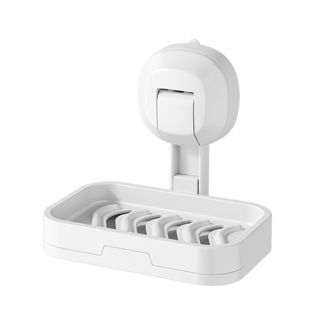 Jabonera, jabonera con ventosa, jabonera de pared, soporte para esponja de jabón en barra para ducha, baño, bañera, cocina, extraíble