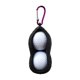 thumbnail image 1 of Funda de silicona para pelota de golf, soporte para bolsa protectora, agujeros dobles, negro JShteea Para Estrenar, 1 of 8