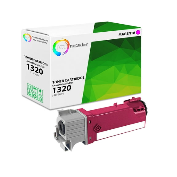 TCT 1320 Magenta Toner Cartridge - Premium Compatible Replacement for Dell 310-9064 1320M Ku055 Magenta