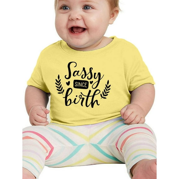Sassy Since Birth Garland T-Shirt Infant -Smartprints Designs,  24 Months