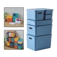thumbnail image 1 of Caja de almacenamiento Macarena portátil con tapa organizador de Juguetes azul mini estuche de almacenamiento, 1 of 8