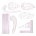 thumbnail image 2 of Tailor Ruler Set, Multifunction High  Sewing Ruler  For Cutting For Drawing For Making-Up, 2 of 8