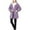 Purple, variant on TEAJOPSUU Fuzzy Pajamas Tops for Women Winter Thicken Hooded Plush Loungewear Shirts Long Sleeve Button Down Pajama Tops Black