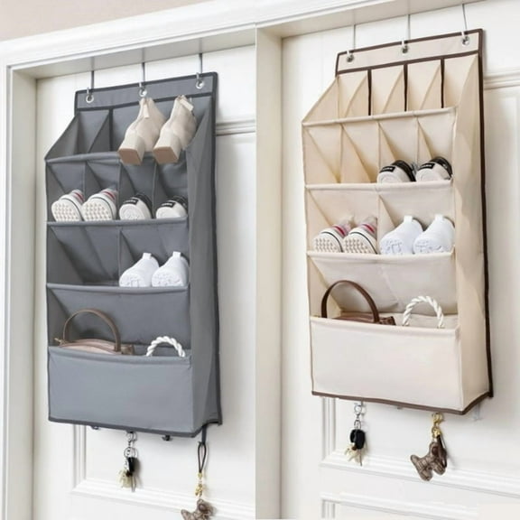 Storage Bag Behind Door Hanging Footwear Organizer Shoe Rack with Large Deep Pockets Closet Shoe Rack Shoe Rack A