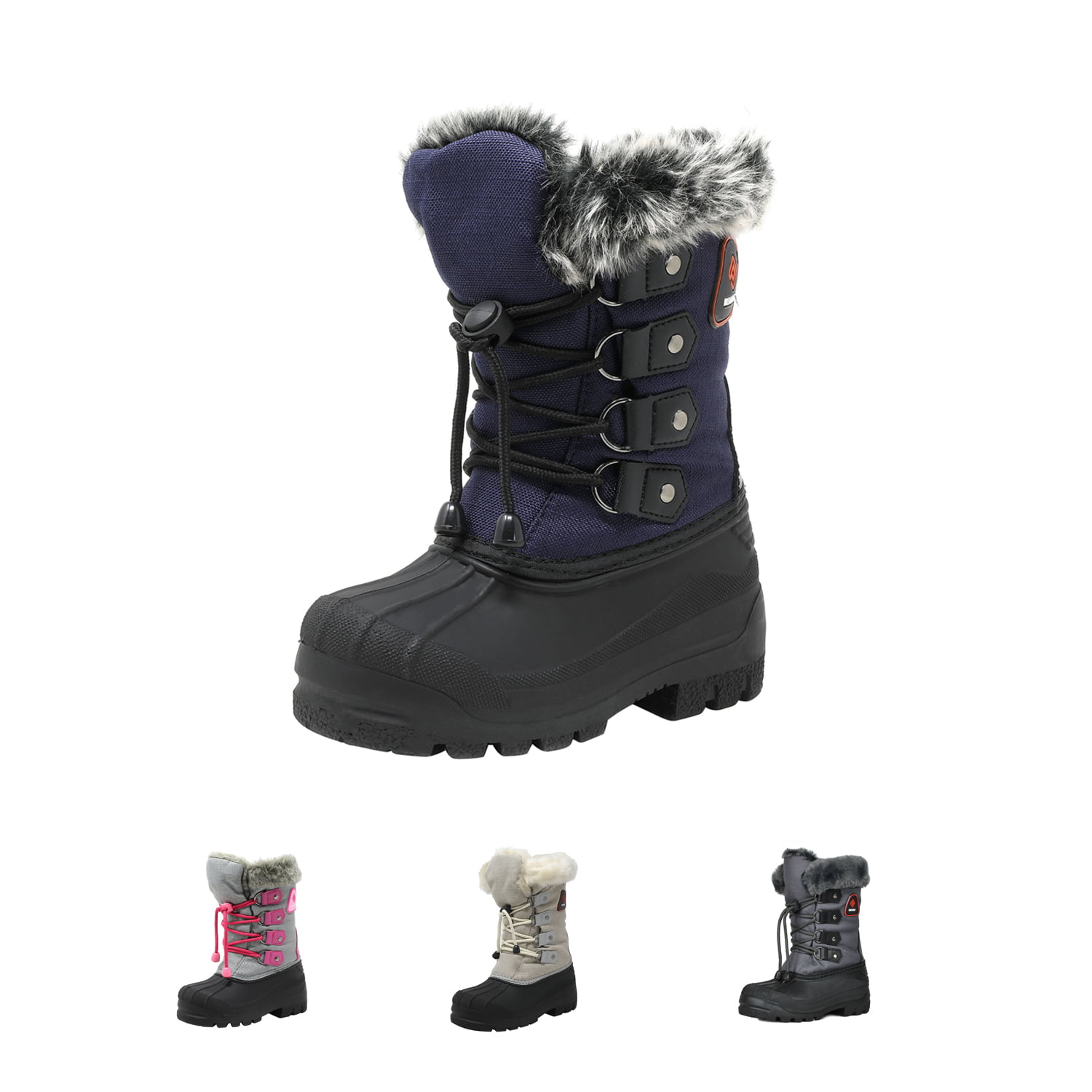 DREAM PAIRS Boys Girls Insulated Waterproof Winter Snow Boots 
