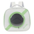thumbnail image 2 of Bolsa para gatos, mochila transportadora para mascotas, correa de hombro ajustable, bolsa de transporte novedosa Verde, 2 of 8