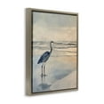 thumbnail image 4 of Stupell Industries Heron on Classic Coast Nautical & Beach Painting Brown Floater Framed Canvas Art Print Wall Art, 17 x 21, 4 of 10