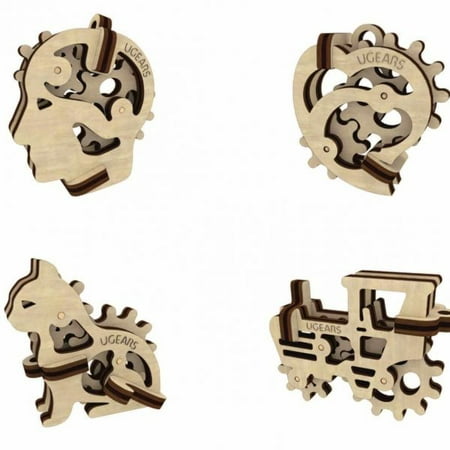 Tribiks UGears 3D Wooden Unique Glue Free Eco Friendly Self Propelled Mechanical