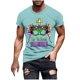 thumbnail image 1 of Camisetas de Manga Corta para Hombre Imprimir Deportes de Manga Corta Cuello Redondo Blusa Algodón Poliéster, Nueva Moda Casual Camiseta para Hombres, 1 of 1